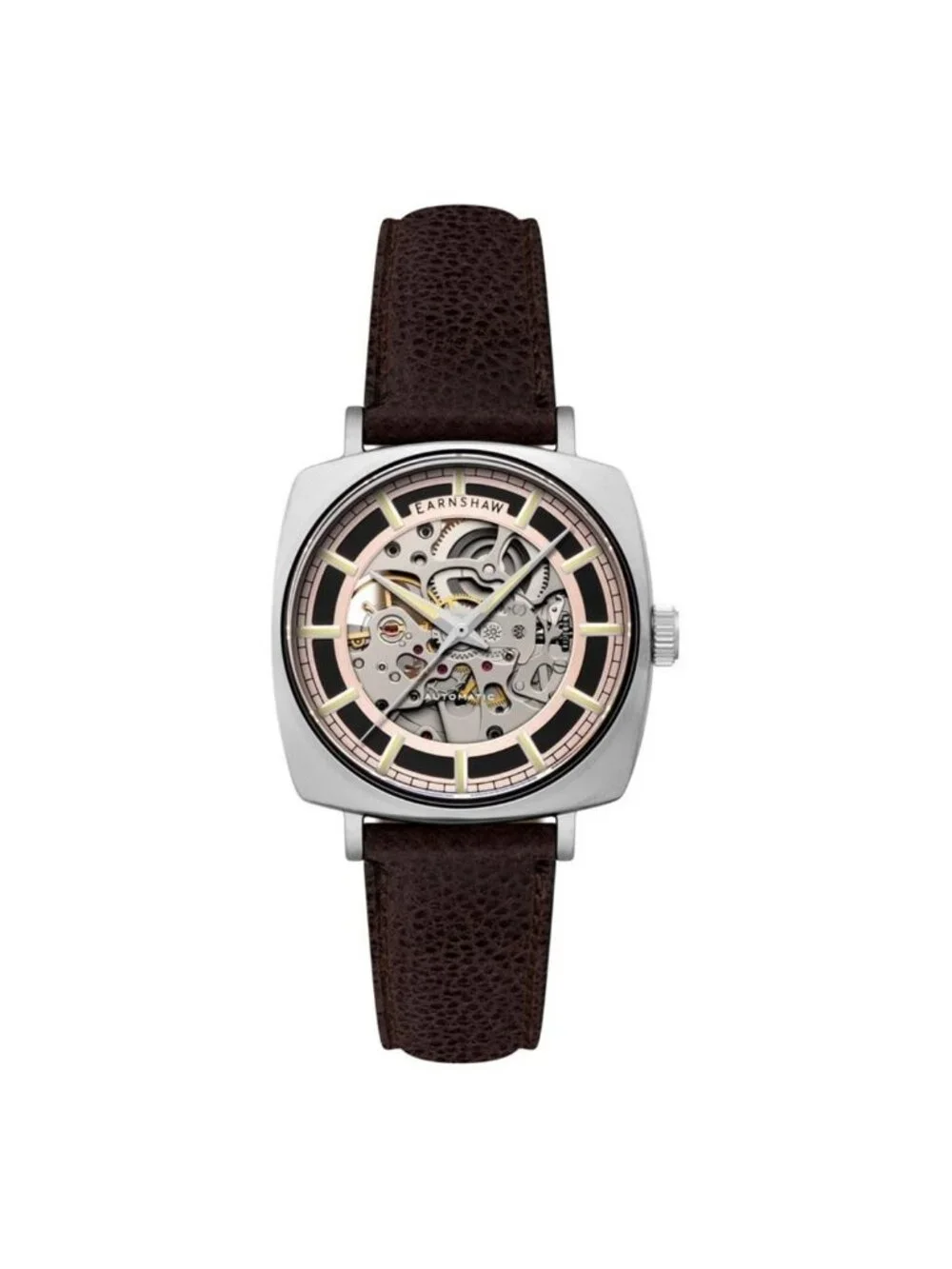 NWT Thomas Earnshaw Moorgate Rose Gold-tone Dial Men's Watch